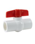 3/4 in. Schedule 40 PVC Compact Ball Valve SxS Socket-Fitting for Sch40/80 Pipe Fittings