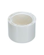 1-1/2 in. Schedule-40 PVC Female-Threaded End Cap Pipe Fitting Pro Plumbing-Grade NSF SCH40 ASTM D2466 1.5" FPT