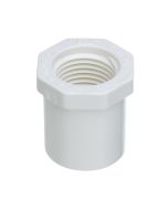 3/4 x 1/2 in. Schedule 40 PVC Female Reducing Ring/Reducer Bushing Pipe Fitting NSF SCH40 ASTM D2466 3/4" Spigot x 1/2" FNPT