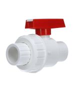 3/4 in. Schedule 40 PVC Single Union Ball Valve SxS Socket-Fitting for Sch40/80 Pipe Fittings