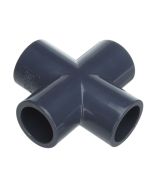 2 in. SCH80 PVC 4-Way Cross, Schedule-80 Pipe Fitting (Socket) NSF ASTM D2467